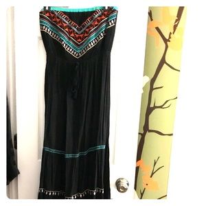 Flying Tomato black strapless dress